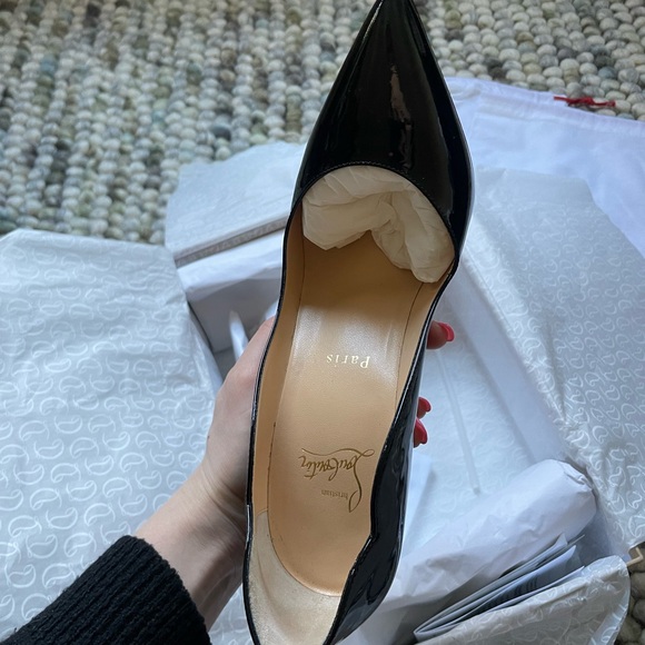 Christian Louboutin Black Hot Chick 100 Patent leather pumps - Picture 9 of 11